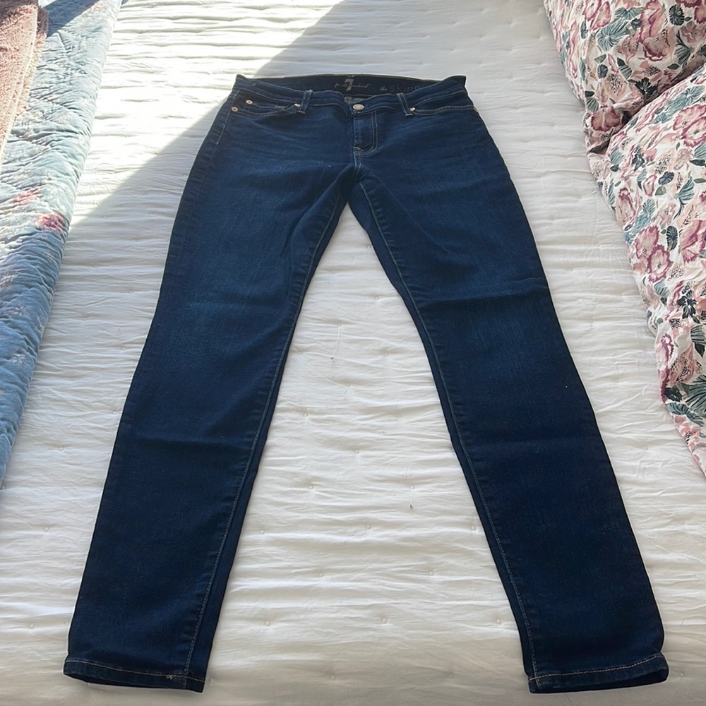 7 for all mankind denim in indigo blue. NWT